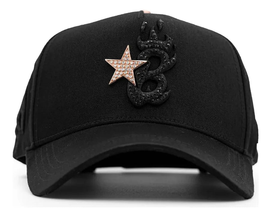 El Barbas Hats B Star 24k Rose Gold