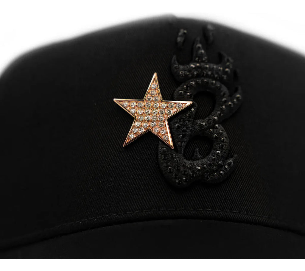 El Barbas Hats B Star 24k Rose Gold